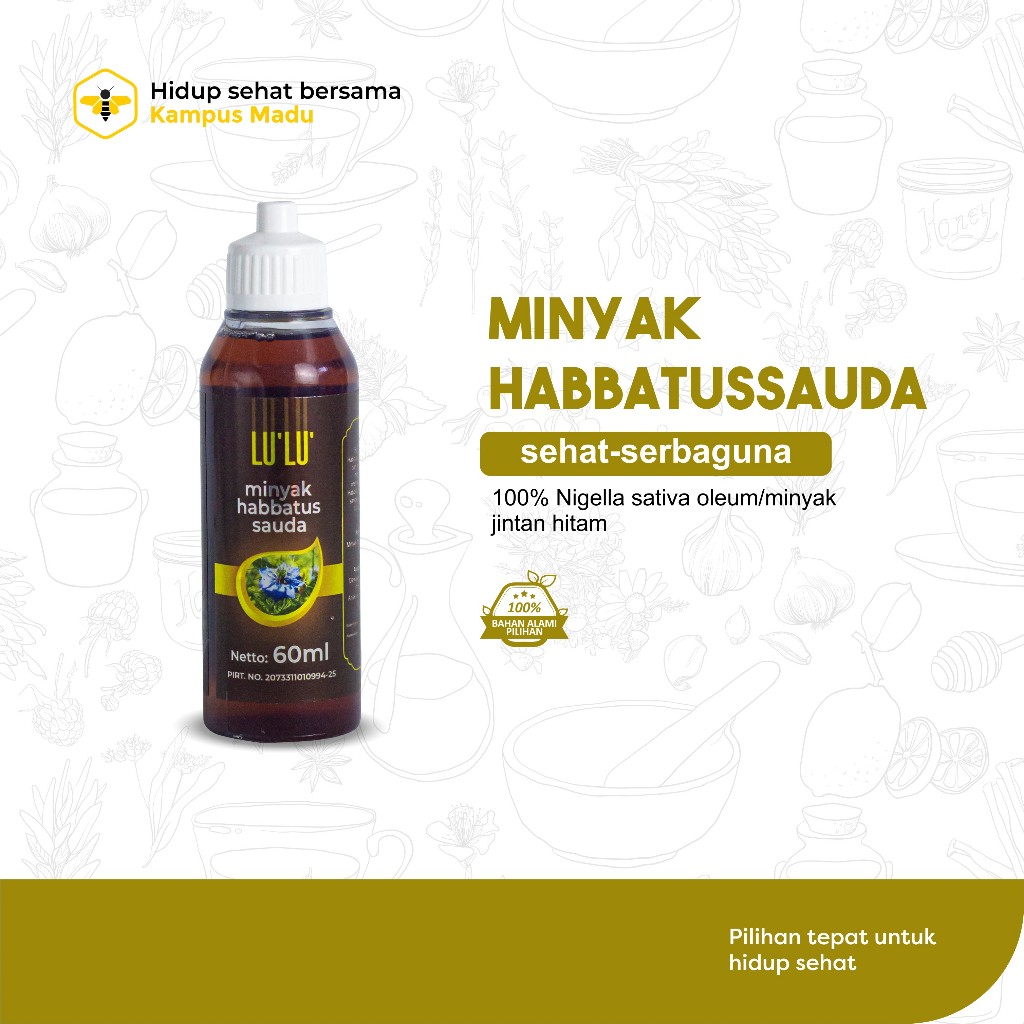 

Minyak Habbatussauda Oil/Minyak/Jinten Hitam/Kemasan 60ml