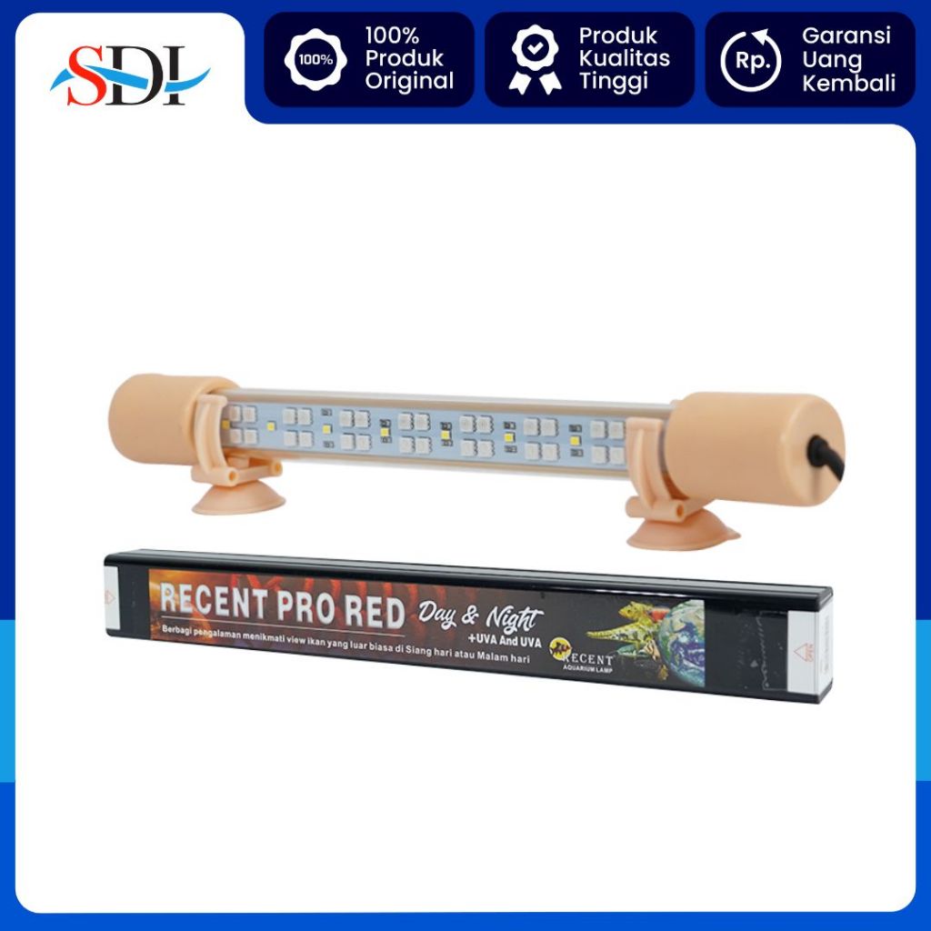LAMPU VIEW LED UV A & UV B RECENT PRO RED DAY & NIGHT