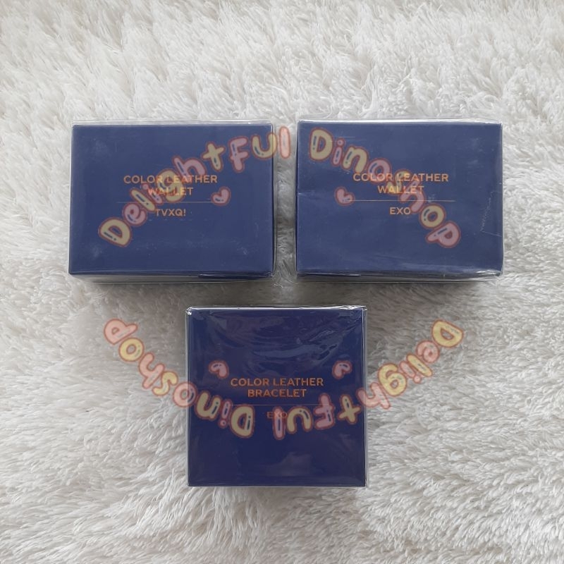 (READY STOCK) SM ARTIST COLOR LEATHER WALLET TVQX EXO RED VELVET SEALED