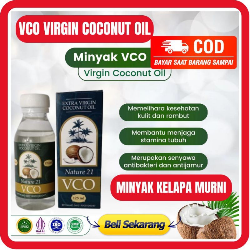 

VCO VIRGIN COCONUT OIL 125 ML - MINYAK KELAPA KURNI Minyak VCO Virgin Coconut Oil 125 Ml Minyak Perasan Pertama Murni 100%