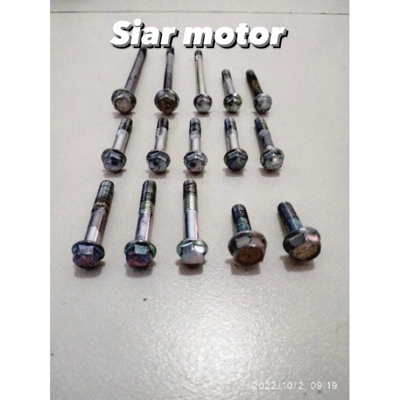 Full Set Baut Blok Cvt Mio J , Mio GT , Soul GT , Xride ( Original )