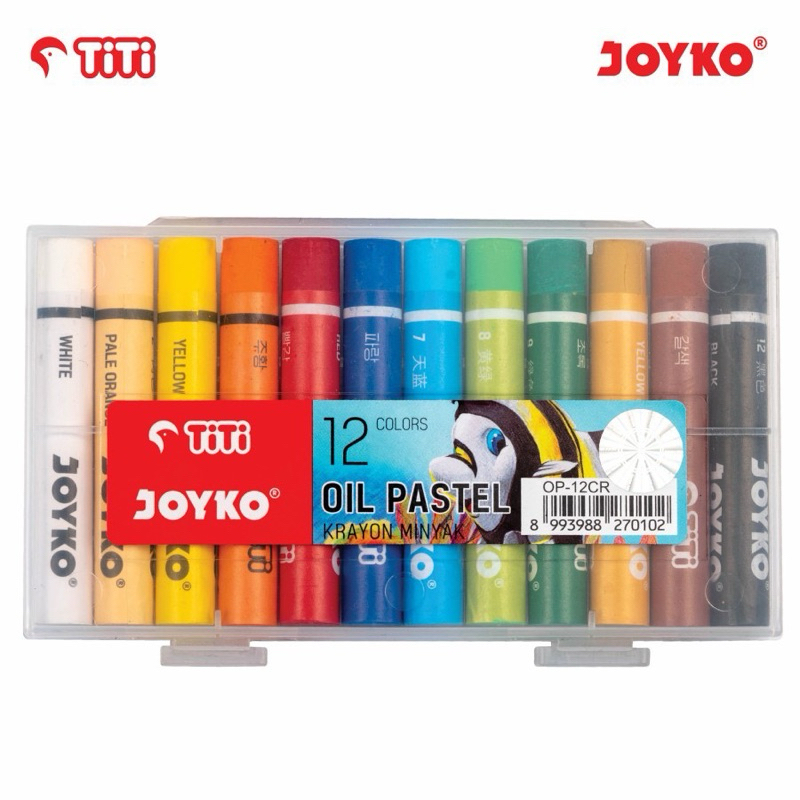 

JOYKO CRAYON 12 COLOUR OIL PASTEL / KRAYON JOYKO 12 WARNA MURAH BERKUALITAS