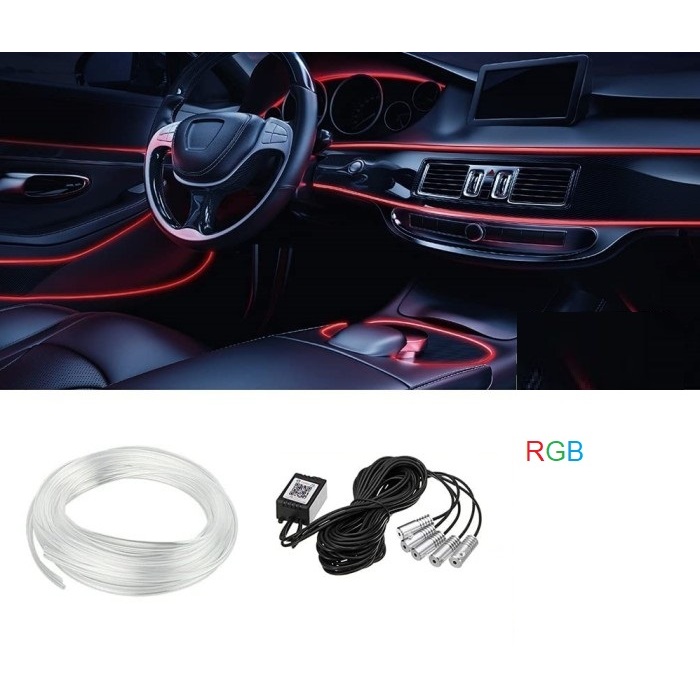 Lampu Laser Interior Mobil RGB Interior LED Ambient Light RGB