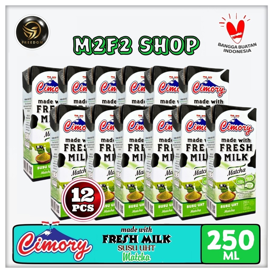 

Susu Cimory Fresh Milk Kotak UHT Matcha | Teh Hijau - 250 ml (Kemasan 12 Pcs)