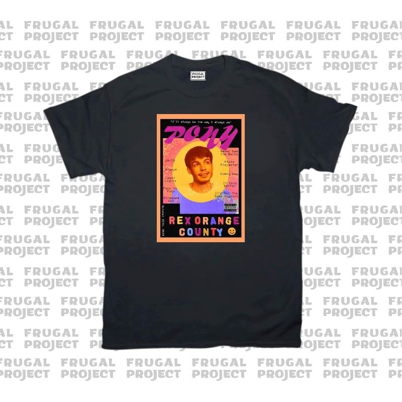 T-SHIRT REX ORANGE COUNTY PONY ALBUM