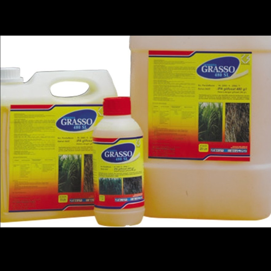 Grasso 480SL glifosat 1 Ltr herbisida sistemik racun rumput gulma