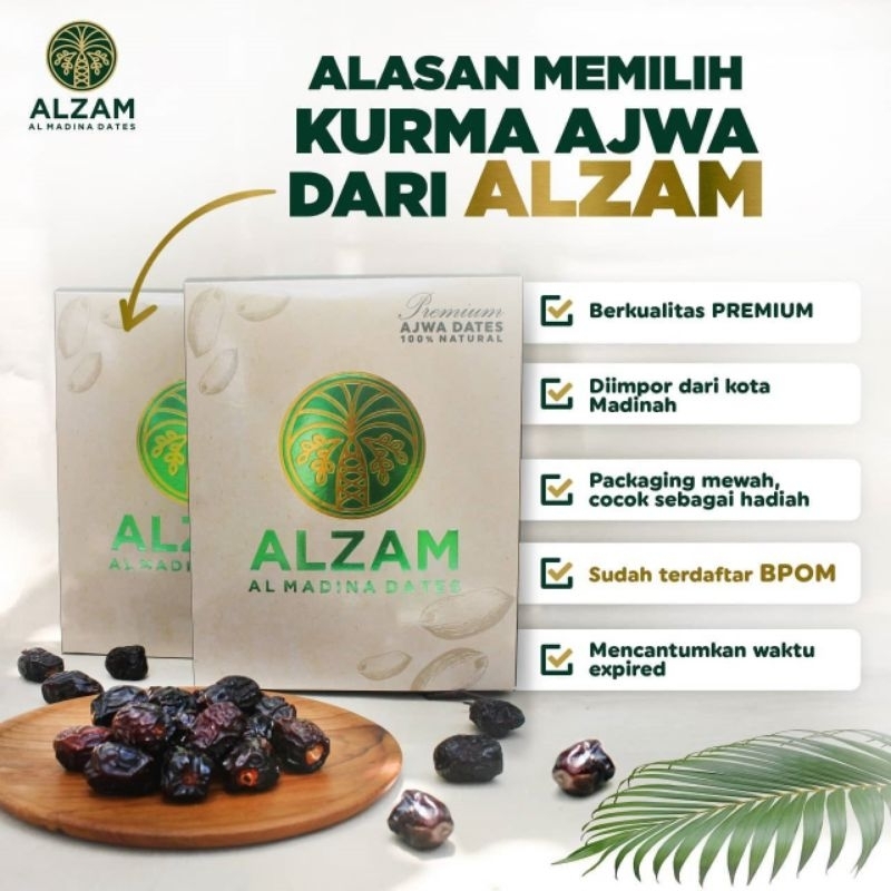 

KURMA AJWA 100% Asli dari Madinah, Kurmanya Rosulullah