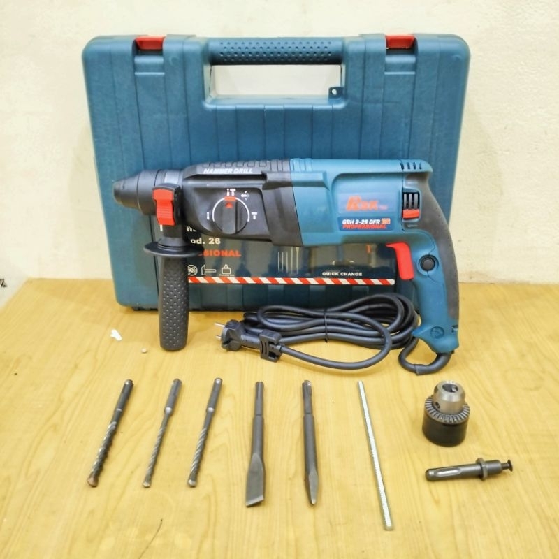 Mesin Rotary Hammer Drill 2-26 RSK/BONCHI PROFESIONAL Mesin Bor Bobok Beton 3 Fungsi 2-26 Sekelas BO