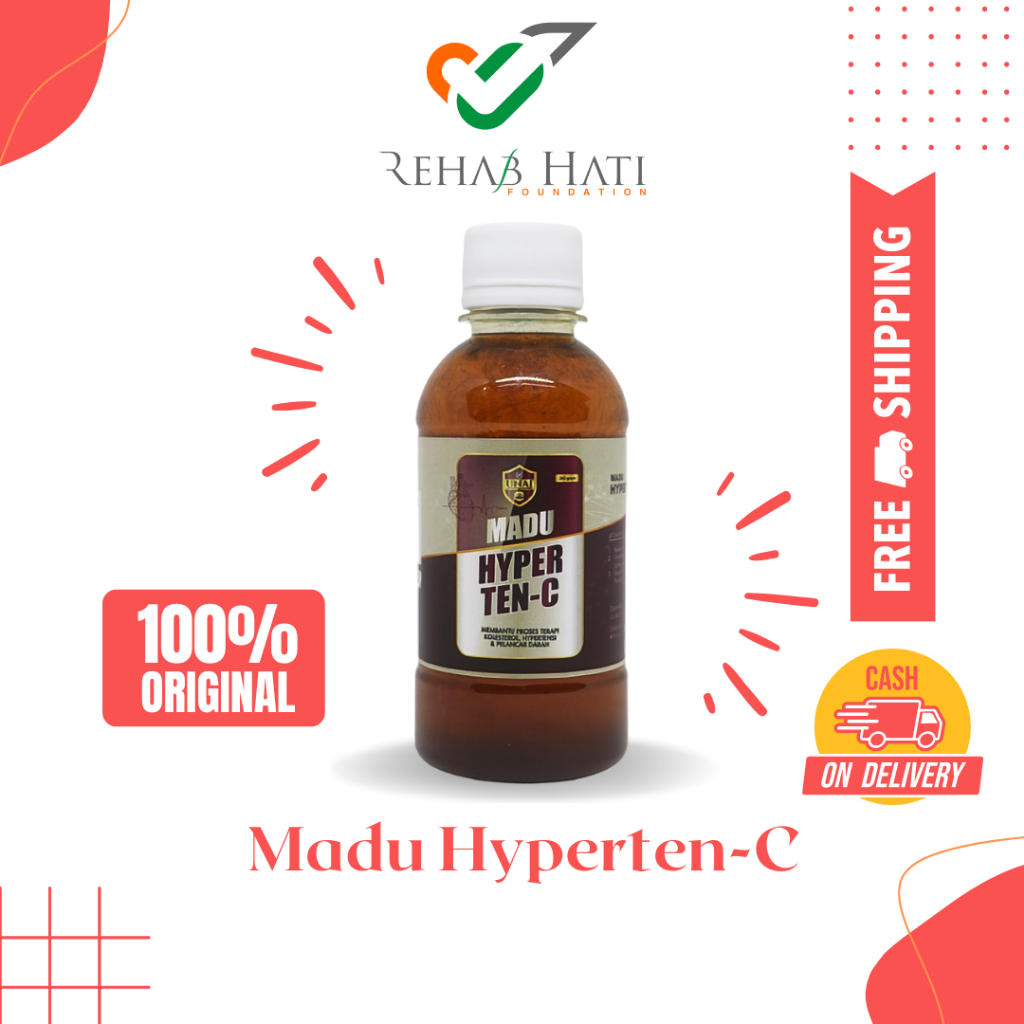 

Madu Hyperten-C – 280gr Suplemen Herbal. by RH CORP OFFICIAL PRODUCT. untuk Mendukung Kesehatan Tekanan Darah & Sirkulasi