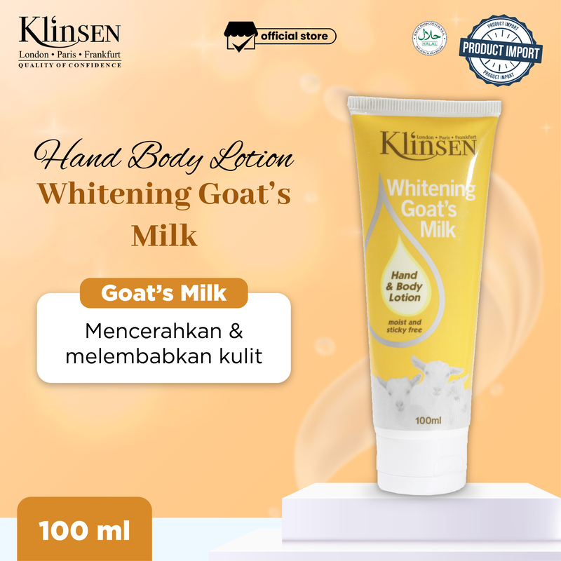 Hand Body Lotion Klinsen Whitening Goat's Milk 100 ml
