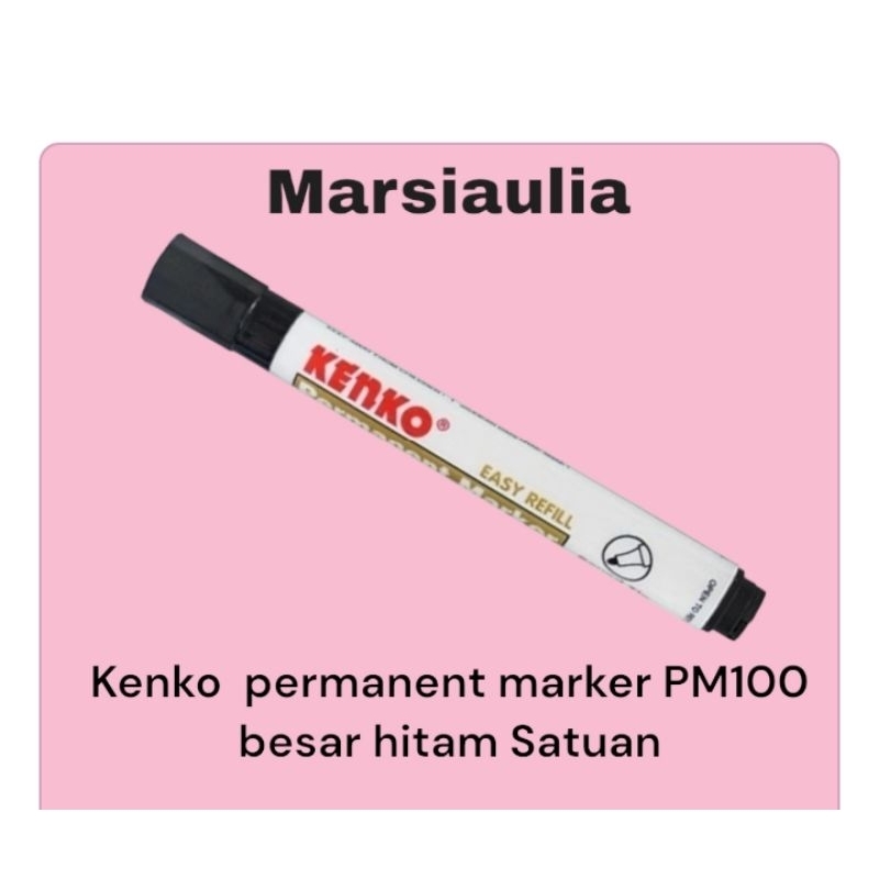 

Kenko permanent marker PM100 spidol permanen besar hitam Satuan