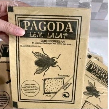 Lem Perangkap Lalat Kertas Jebakan Serangga Kecoa Cicak Kimo Pagoda
