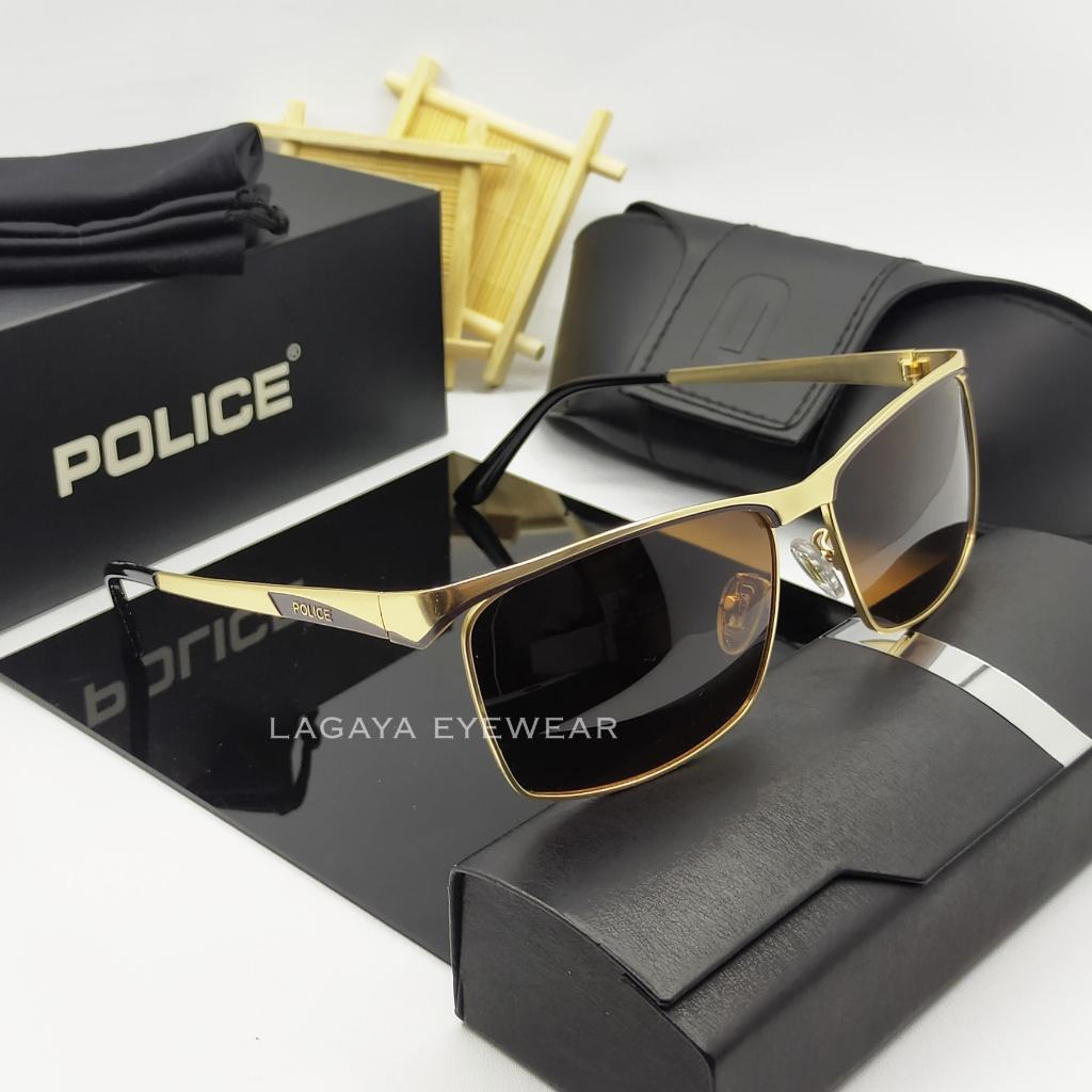 KACAMATA TERBARU POLICE PREMIUM ANTISILAU ANTIRADIASI FRAME POLYCARBONATE TITANIUM OUTDOOR INDOOR BE