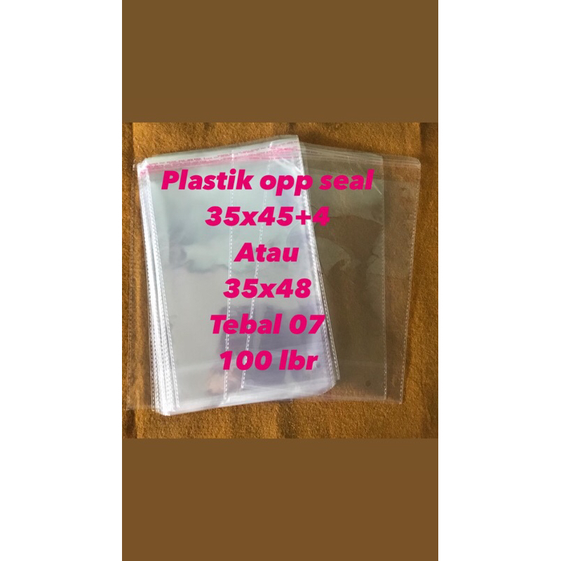 Plastik opp seal 35x45 +4 tebal 07 plastik opp plastik lem plastik baju plastik celana