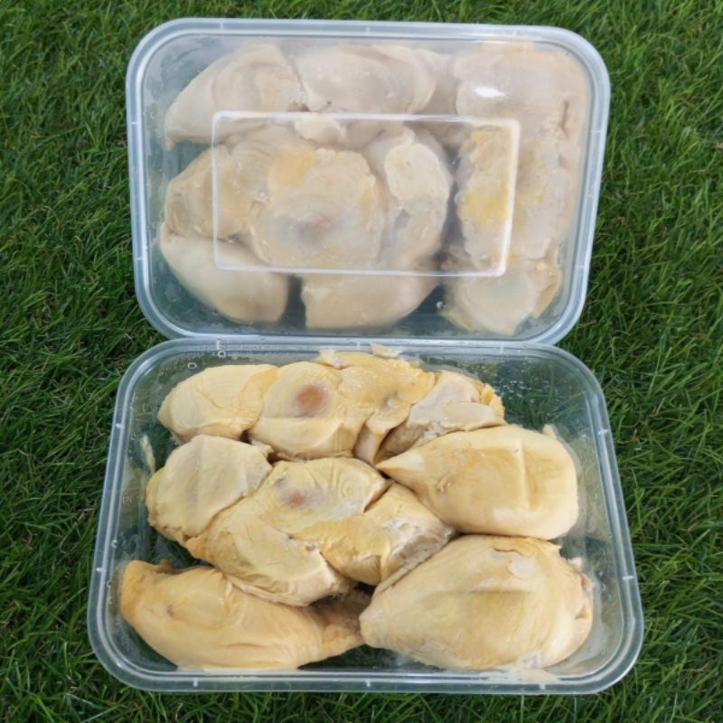 

Durian Kupas GARANSI PASTI MANIS Frozen Durian box Sibolga Medan 500 gram setengah kilo