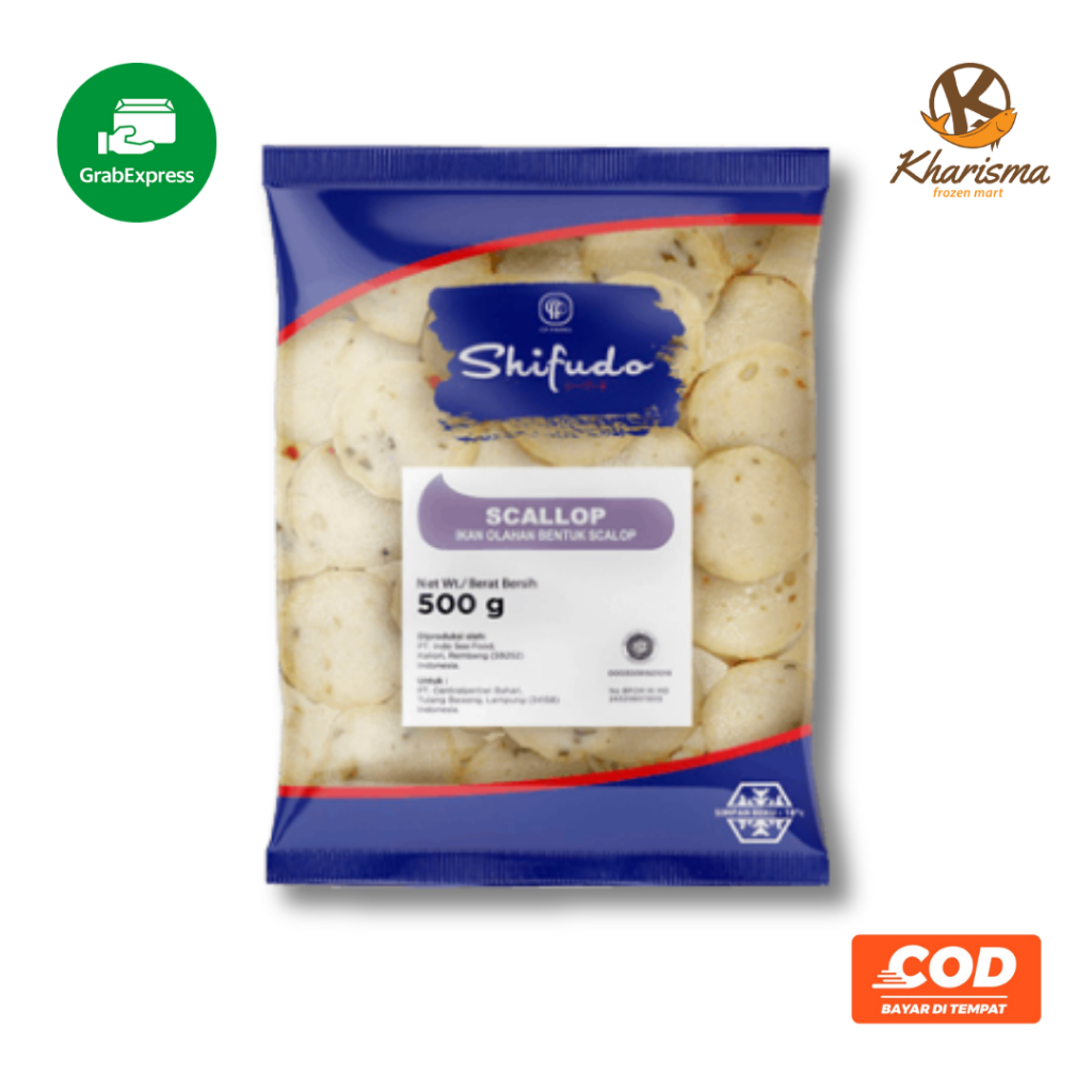 

Shifudo Olahan Ikan Bakso Frozen Food 500g Scallop (AREA SUMBAR)