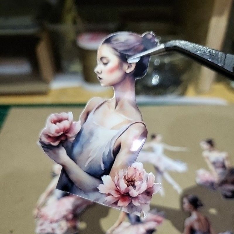 

12 pcs stickers The Balerina 2