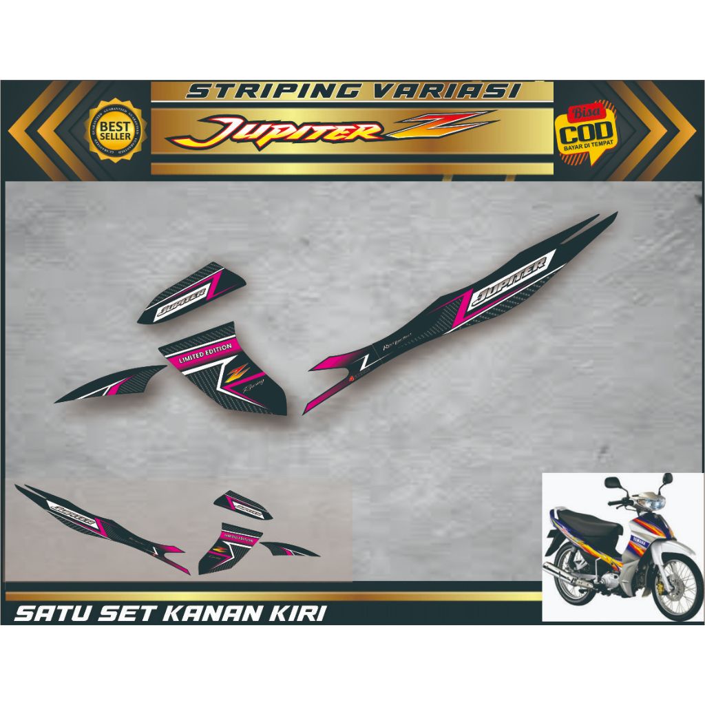 stiker striping jupiter z burhan old variasi stiker jupiter z