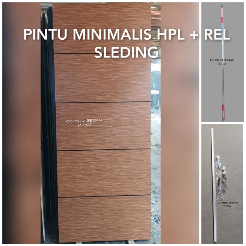 PINTU MINIMALIS HPL+REL SLEDING PROMO