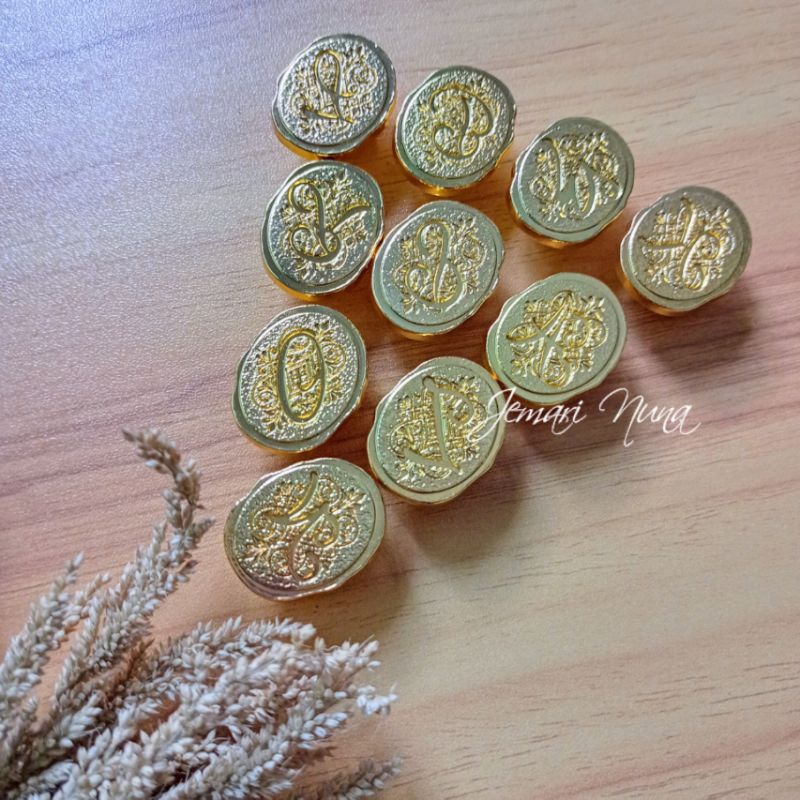 

Kepala Stempel Lilin Segel Surat Huruf | Wax Seal Stamp Head Alphabet A - Z