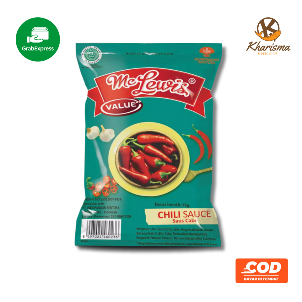 

Mc Lewis Saus Sambal Pedas 1kg