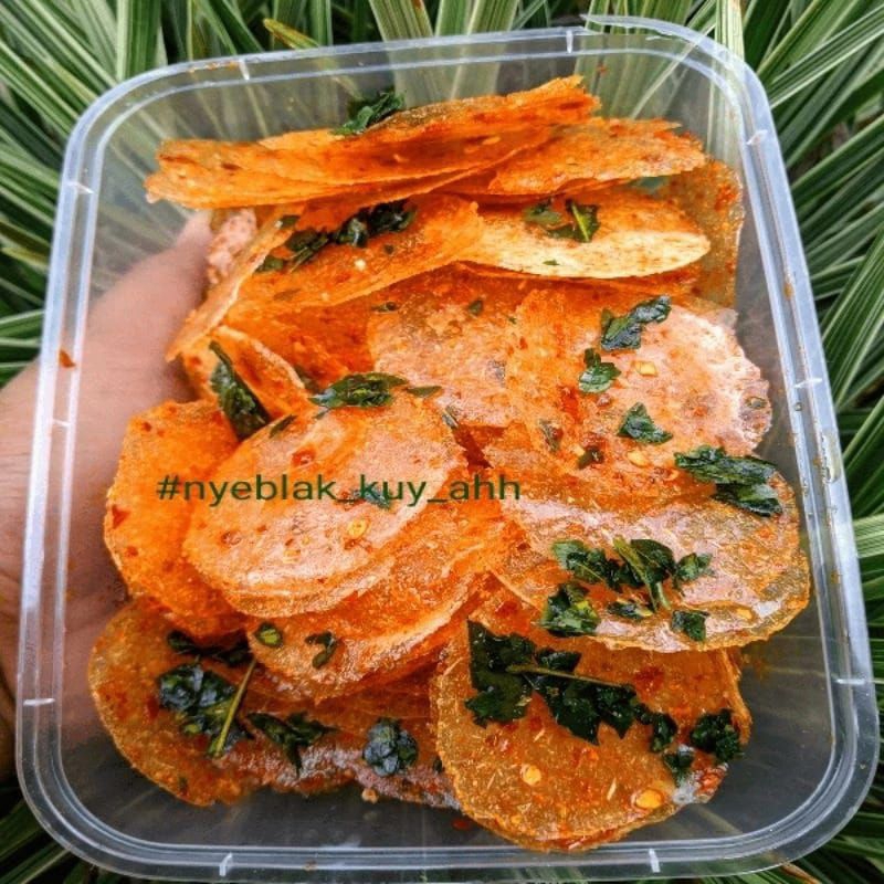 

Kripik Kaca, Pikca, Pakseng 1kg ORI, Pedas, Extra Pedas Daun Jeruk