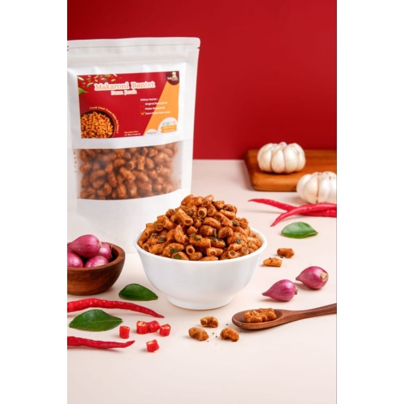 

Makaroni Bantet DAUN JERUK EXTRA PEDAS