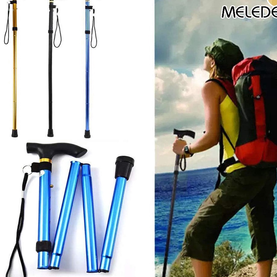 HOT SALE MELEDE Tracking Pole Eiger Valor Tongkat Gunung Trekking Hiking Alat Camping Tongkat Jalan 