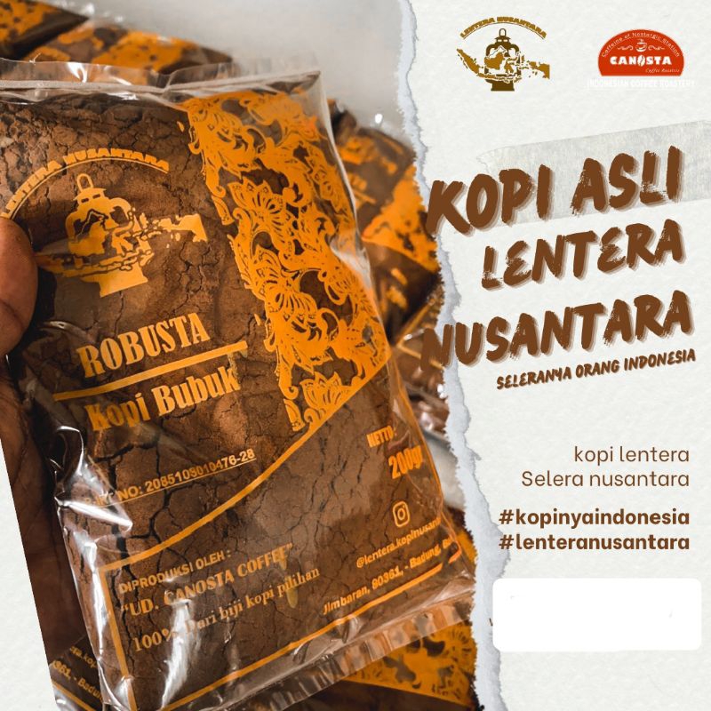 

kopi bubuk Lentera nusantara 100gr / 200gr
