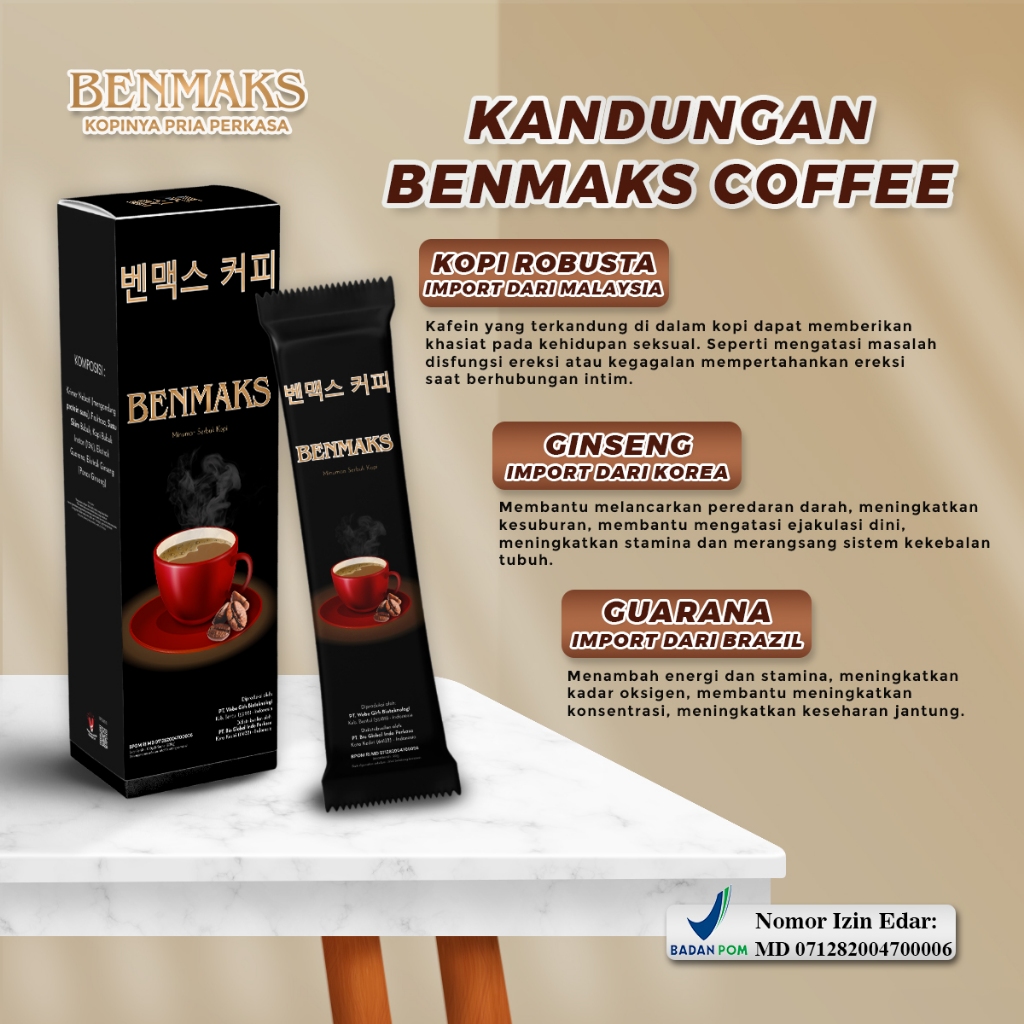 

JAMU KUAT HERBAL JAMU KUAT PRIA PERKASA BENMAKS ORIGINAL 100% 3 SACHET
