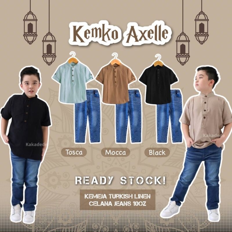 SET KOKO AXELLE ANAK REMAJA SETELAN KOKO KAKA DEDE USIA 2-16 TAHUN