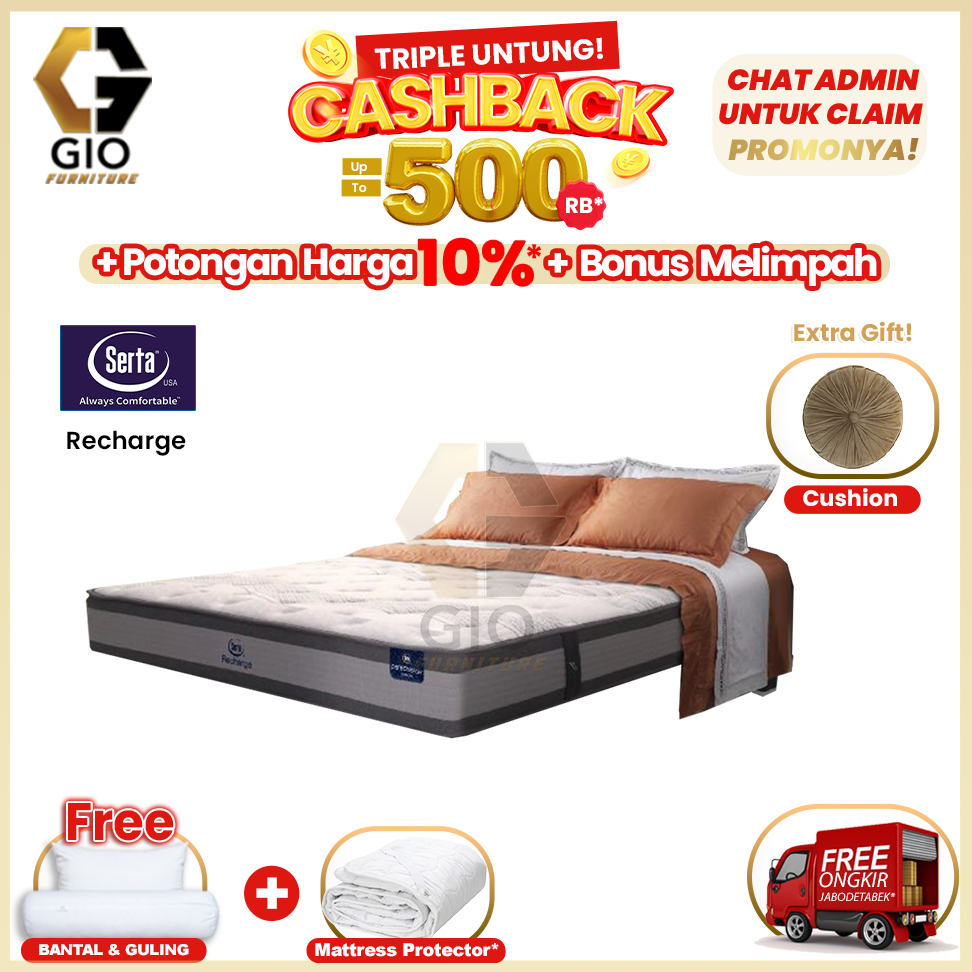 Kasur Serta Recharge / Serta Springbed Recharge (Hanya Kasur)