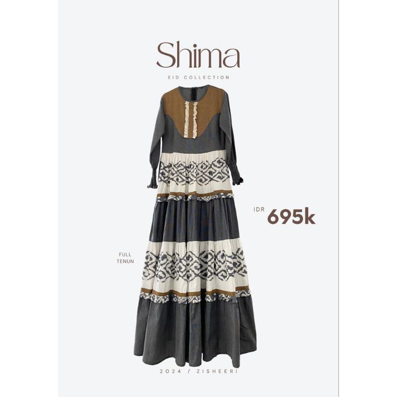 SHIMA BY ZISHEERI /SHIMA ZISHEERI /ZISHEERI SHIMA /GAMIS ZISHEERI TERBARU 2024 /COD