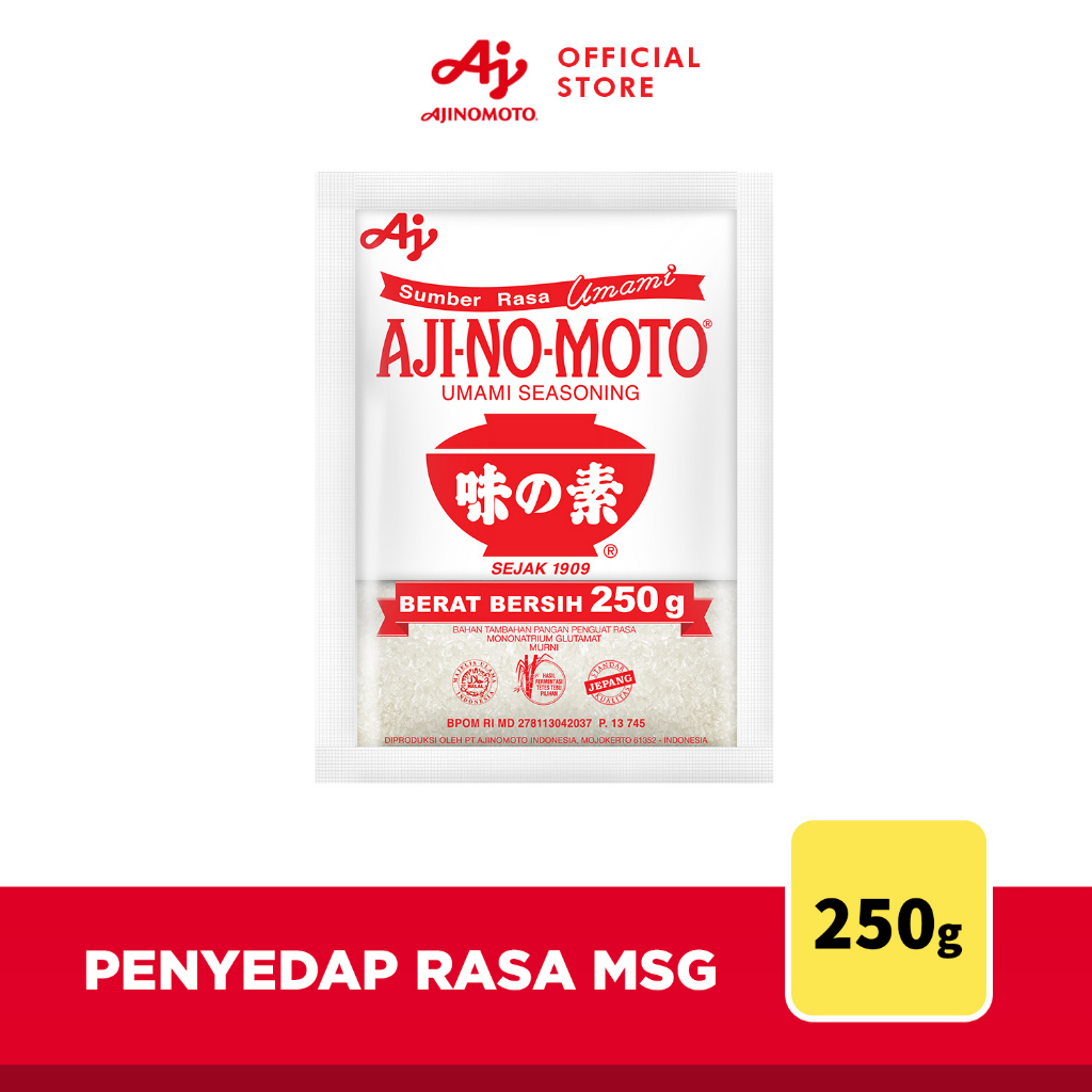 

AJI-NO-MOTO® Penyedap Rasa MSG Ajinomoto 250Gr