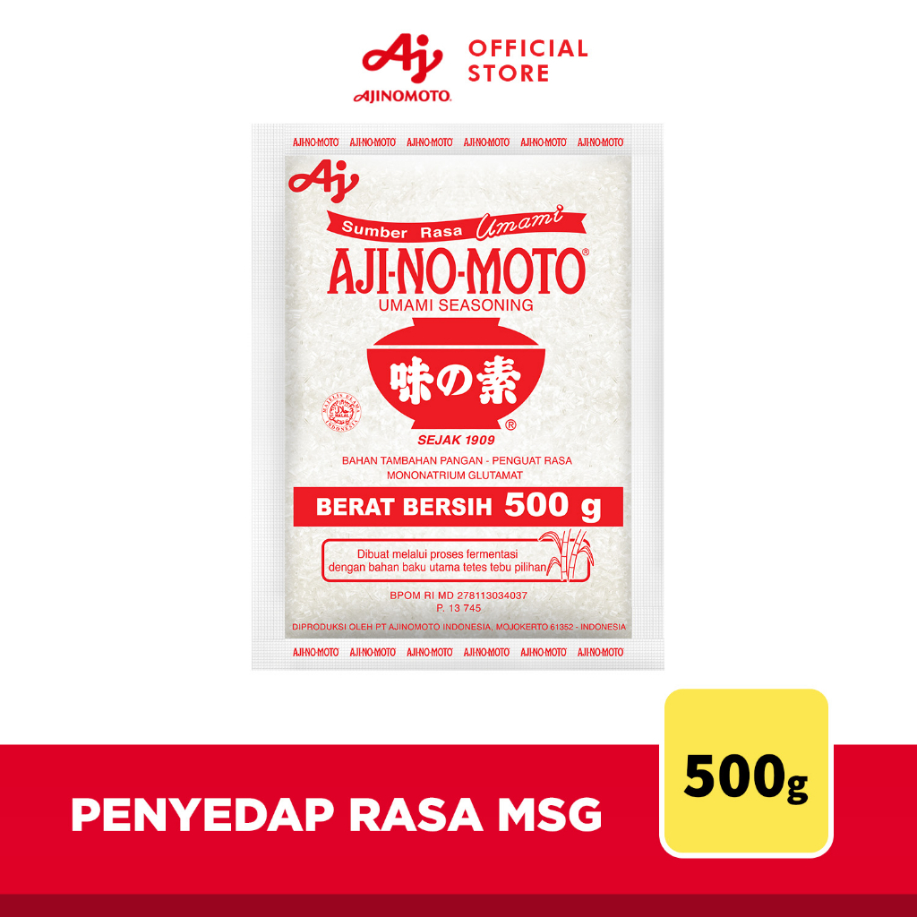 

AJI-NO-MOTO® Penyedap Rasa MSG Ajinomoto 500g