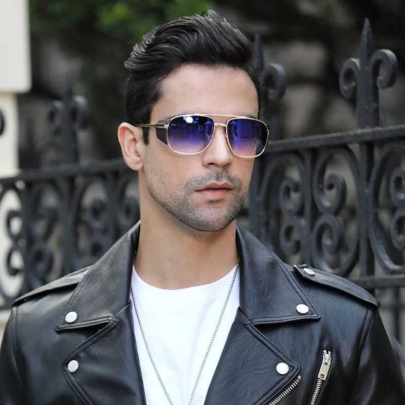 Kacamata pria sungglases premium pria kacamata riben kacamata pria glossy premium sungglases metal