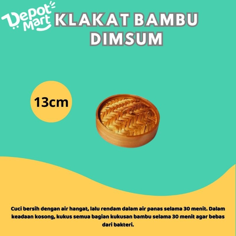 Tutup Klakat Bambu Dimsum Diamter 13 atau 15 CM