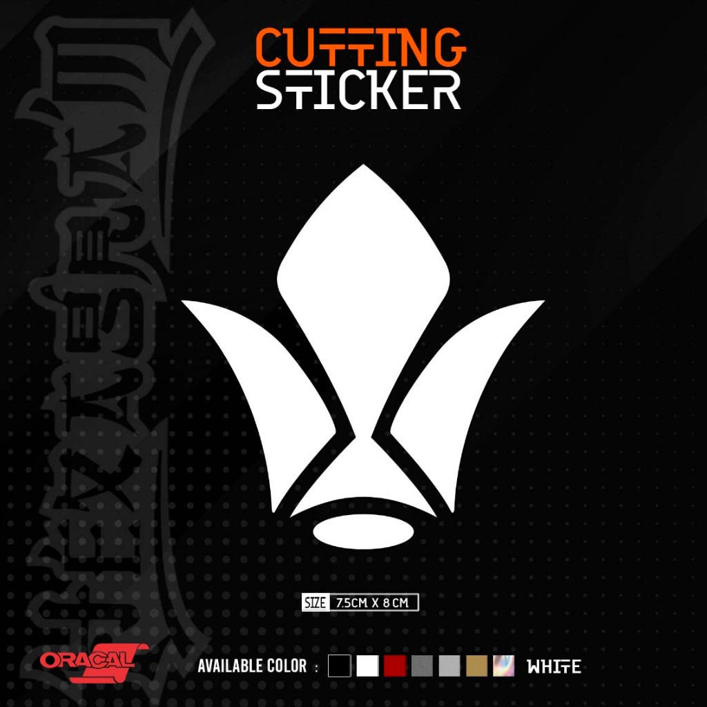 0853 Cutting Sticker Gundam Barbatos Logo | Stiker Cutting Logo Gundam Barbatos