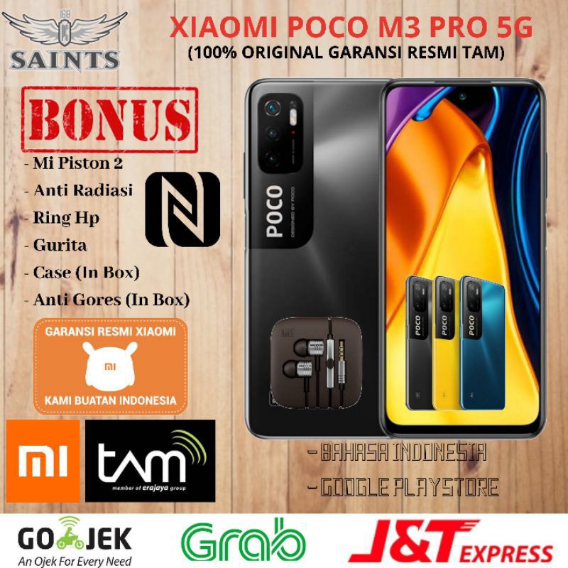 Xiaomi Poco M3 Pro 5G Ram 6GB Rom 128GB 4/64 & 6/128GB Garansi Resmi TAM 15 Bulan.