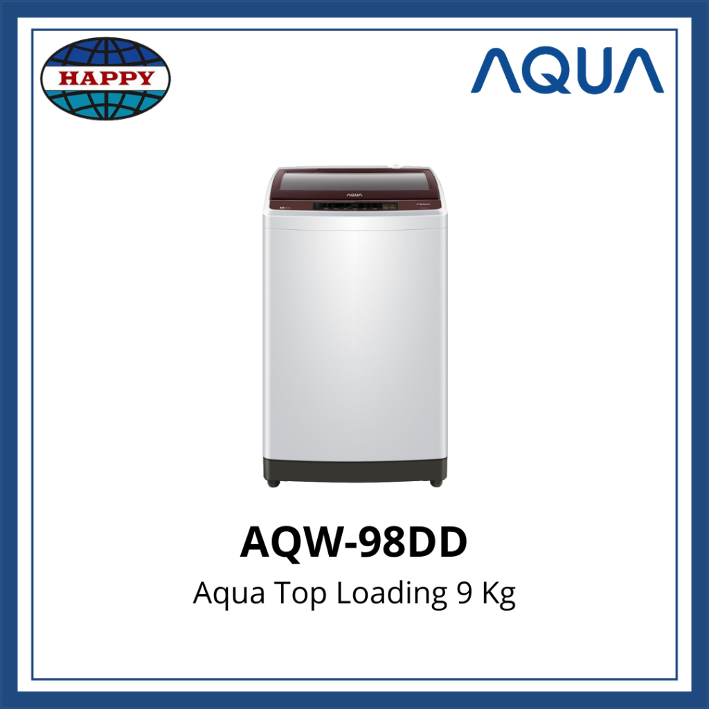 Mesin Cuci 9 Kg Aqua AQW-98DD(BK) 1 Tabung