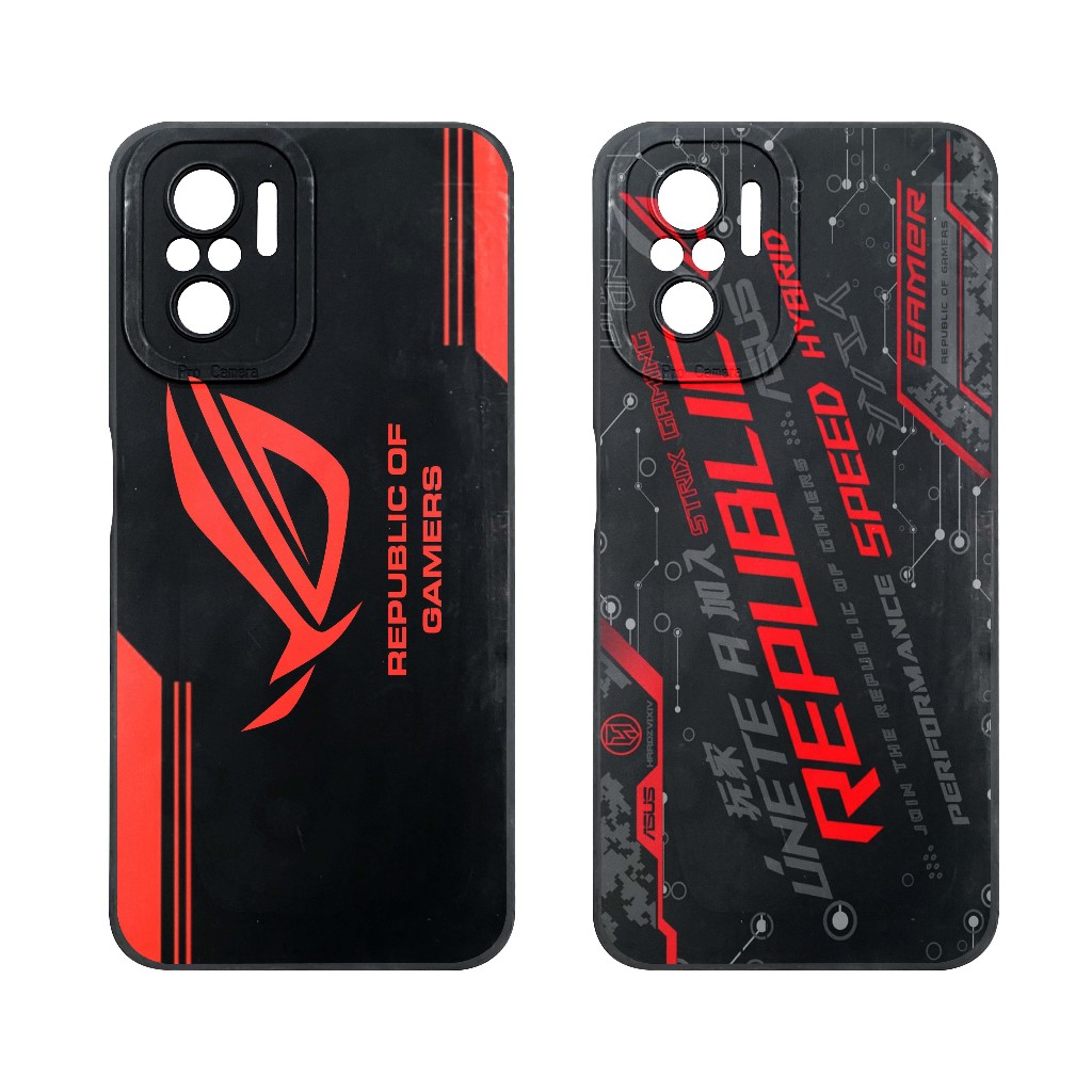 Case Redmi Note 12 11 10 9 8 7 5 Pro 13C 12C 10A 10C 9A 9C 9T Softcase Gaming Rog Cowok - Casing Hit