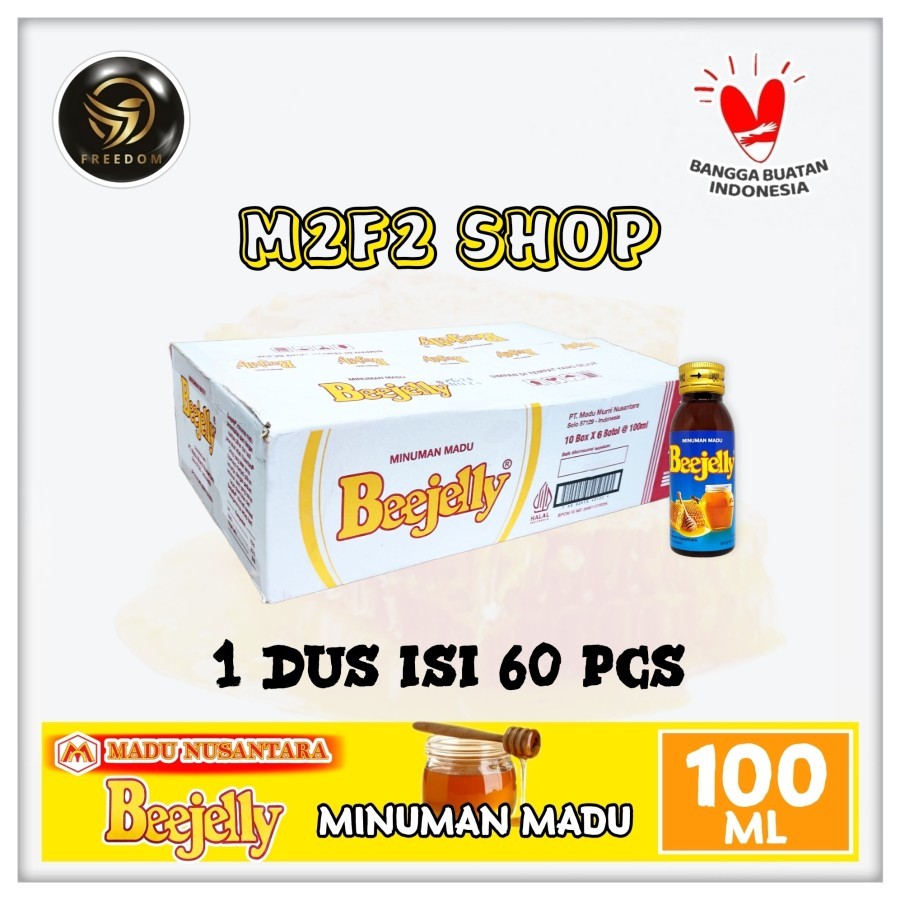

Beejelly Minuman Madu Asli Rasa Original Botol Pet - 100 ml (Kemasan Karton)