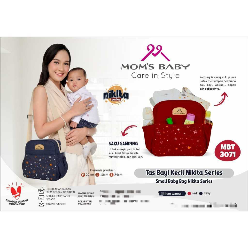 Tas Bayi Kecil Moms Baby Nikita MBT3071 / Mom's Baby Tas Bayi Kecil Cloudy / Moms Baby Tas Wilona