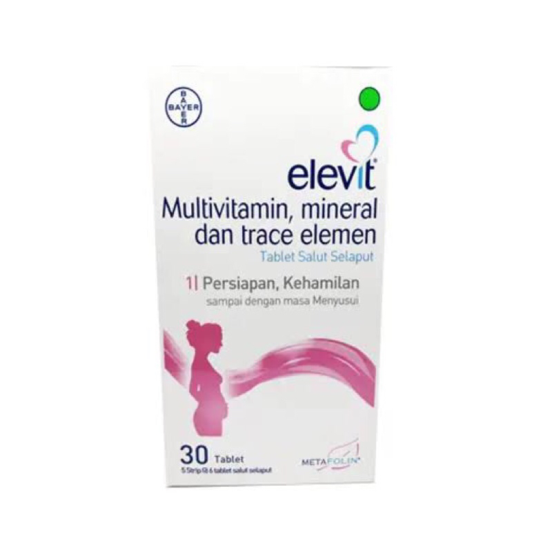 Elevit isi 30 | Elevit | Elefit | Multivitamin Ibu Hamil | Multivitamin Ibu Menyusui | Suplemen Ibu 