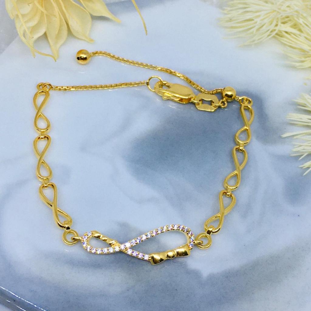 Gelang Emas Serut Infinity 375/8K