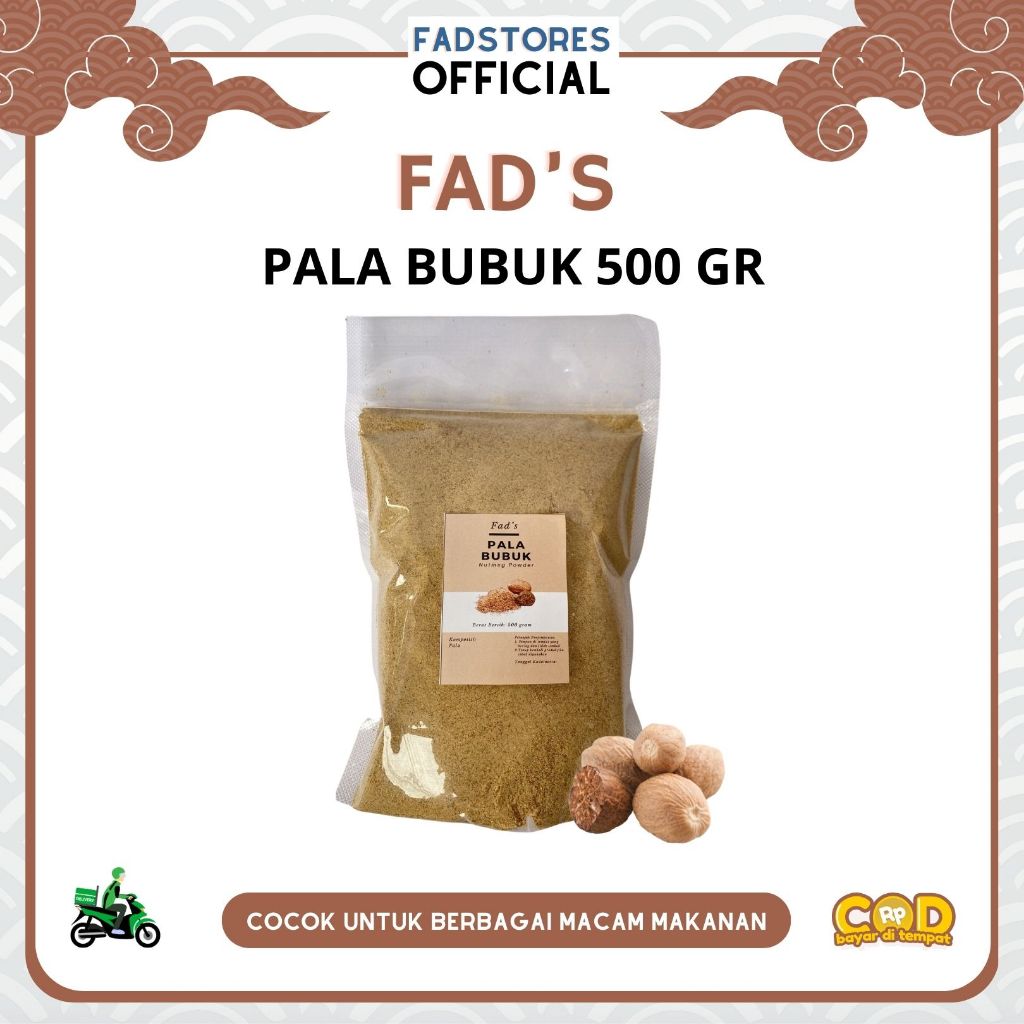 

Pala Bubuk 500gr - Nutmeg Powder 500gr - Fad's Rempah Bubuk - Rempah JSR