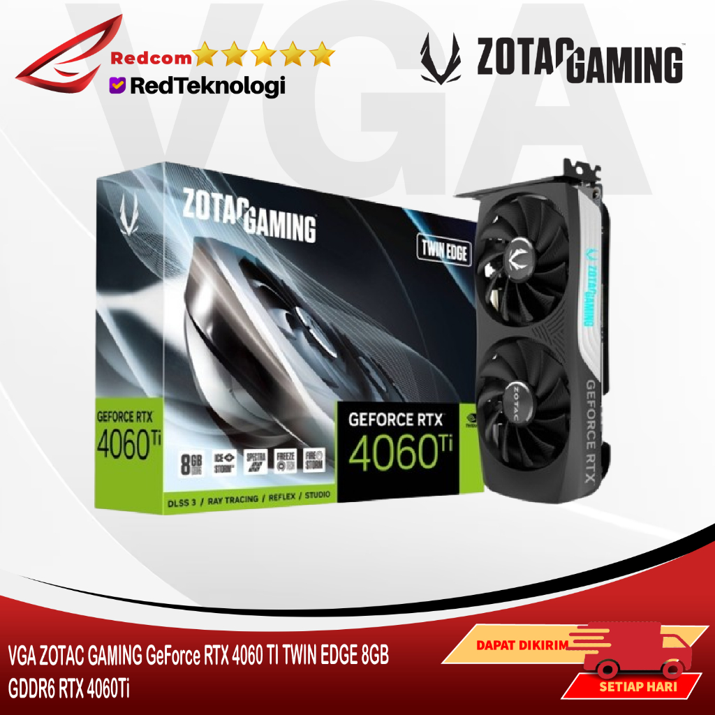 VGA ZOTAC GAMING GeForce RTX 4060 TI TWIN EDGE 8GB GDDR6 RTX 4060Ti