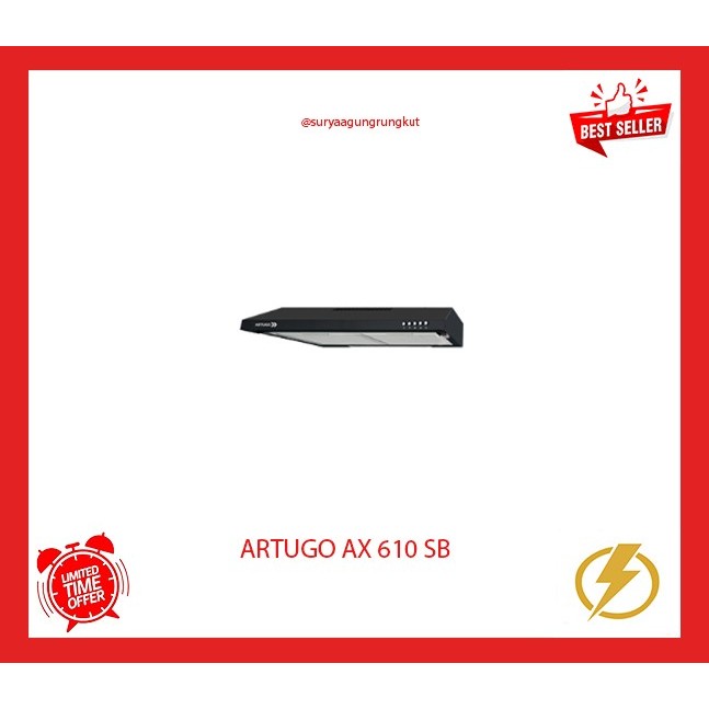 COOKER HOOD / PENYEDOT ASAP KOMPOR ARTUGO 60 CM - AX 610 SB