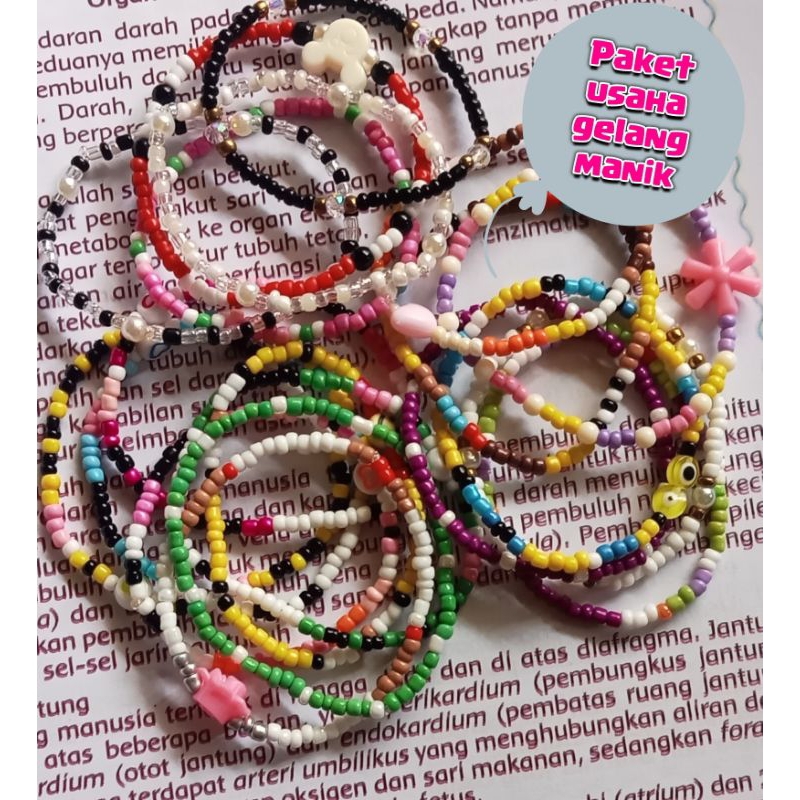 Paket usaha gelang korea manik manik