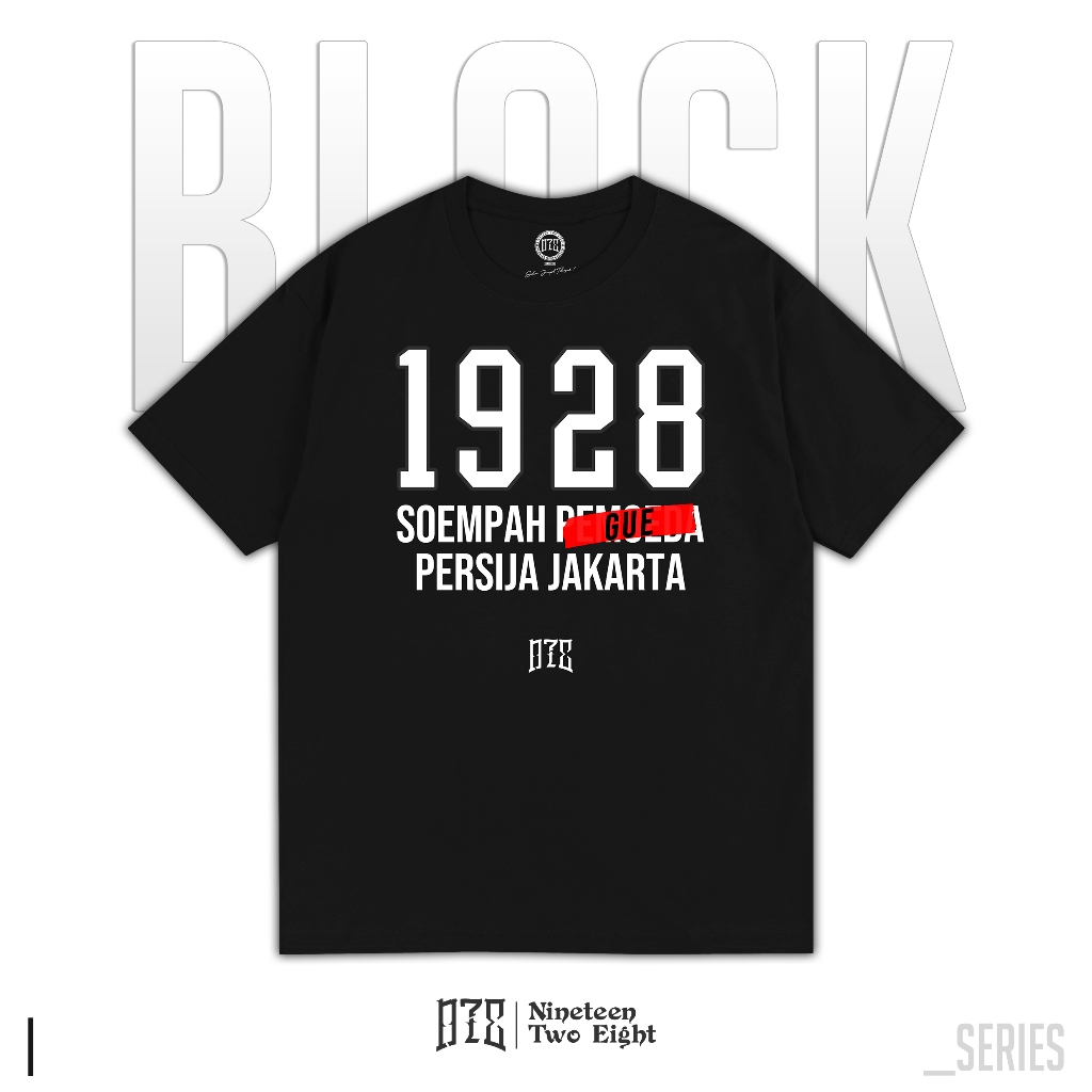 NTE Kaos Hitam Soempah Gue Persija